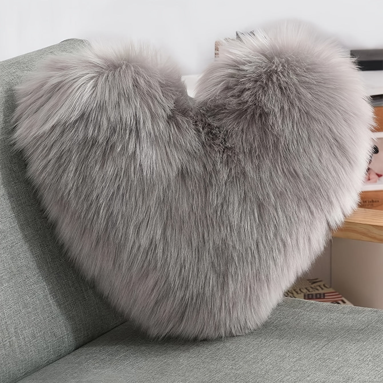 Luxurious Faux Fur Pillow Sham Cover Zipper Closure