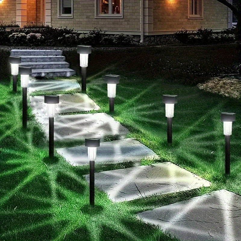 10pk Solar Path Lights Effortless Outdoor Lighting
