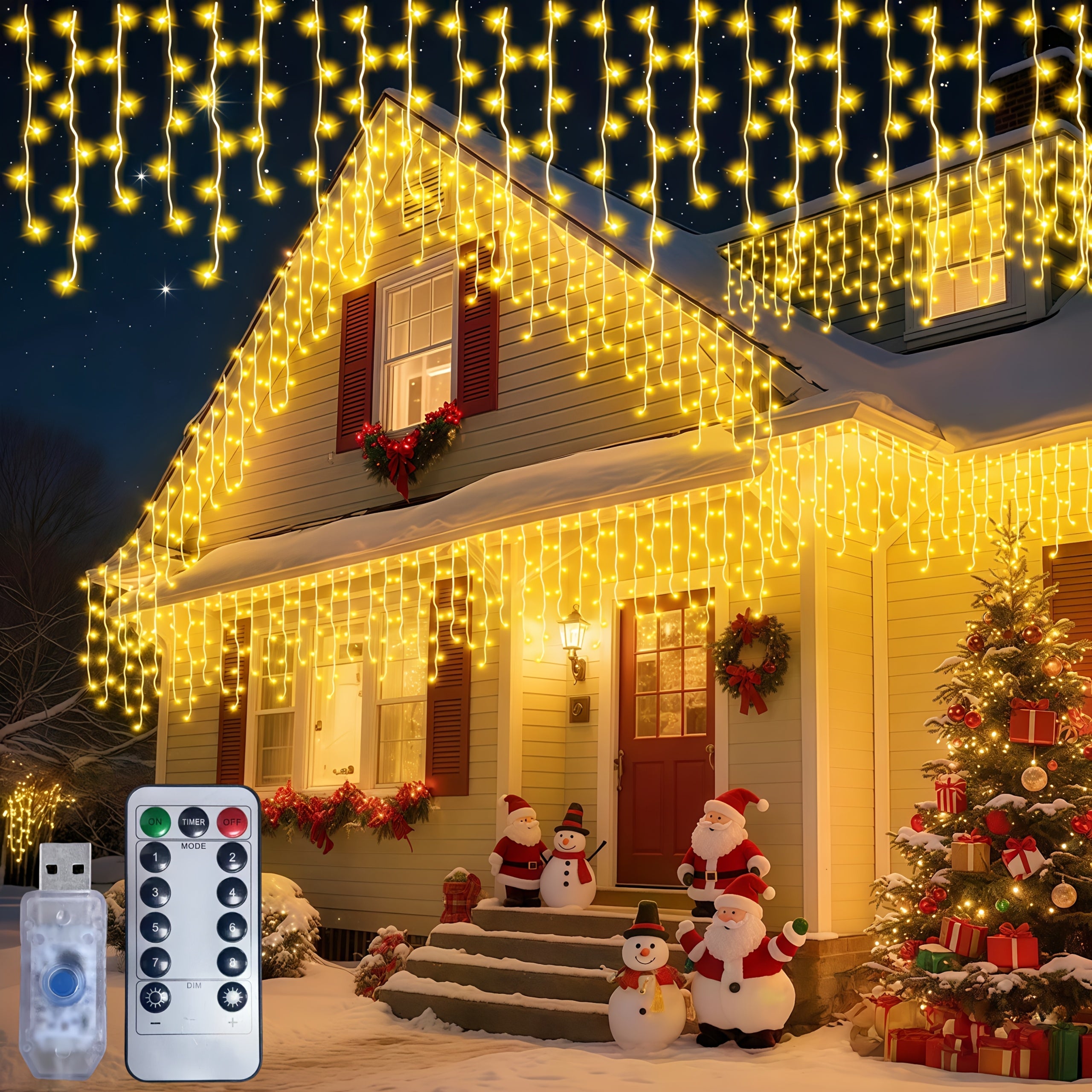 Starry Sky USB Lights Courtyard Holiday 90 Countries