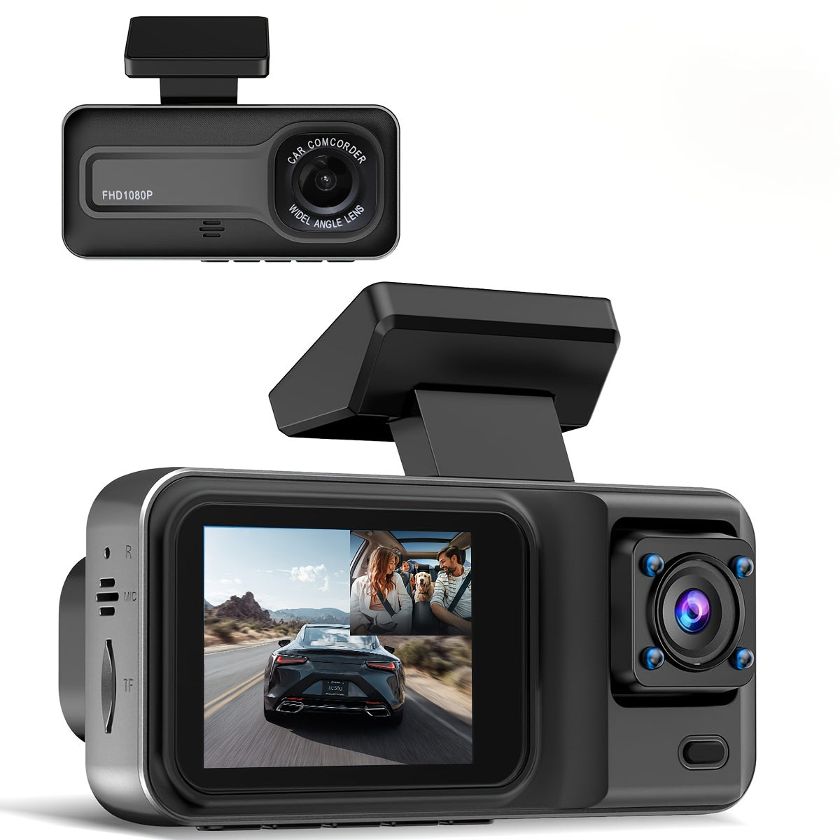 Dual 1080P HD Dash Cam Night Vision WDR Parking