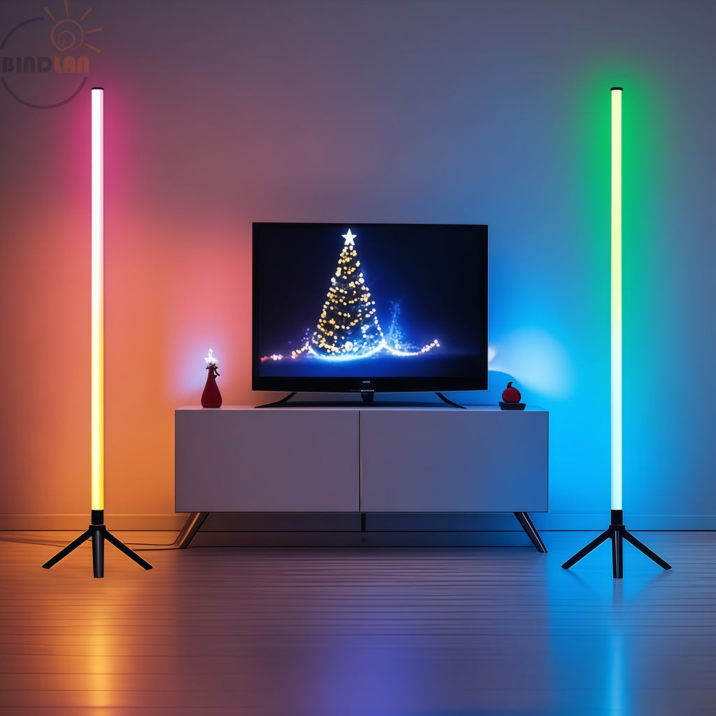 Smart RGB LED Corner Lamp Modern Remote USBPowered Decor
