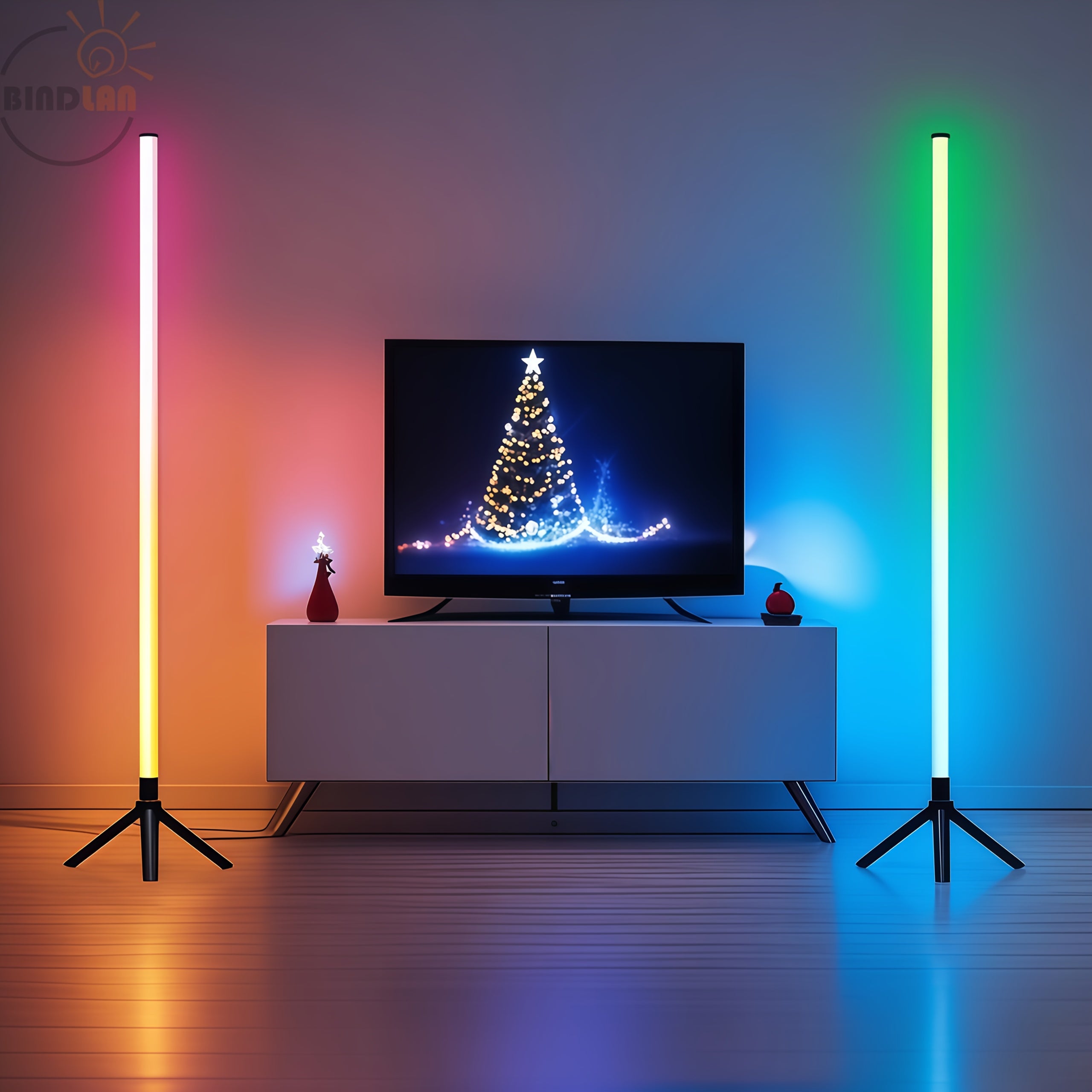 Smart RGB LED Corner Lamp Modern Remote USBPowered Decor