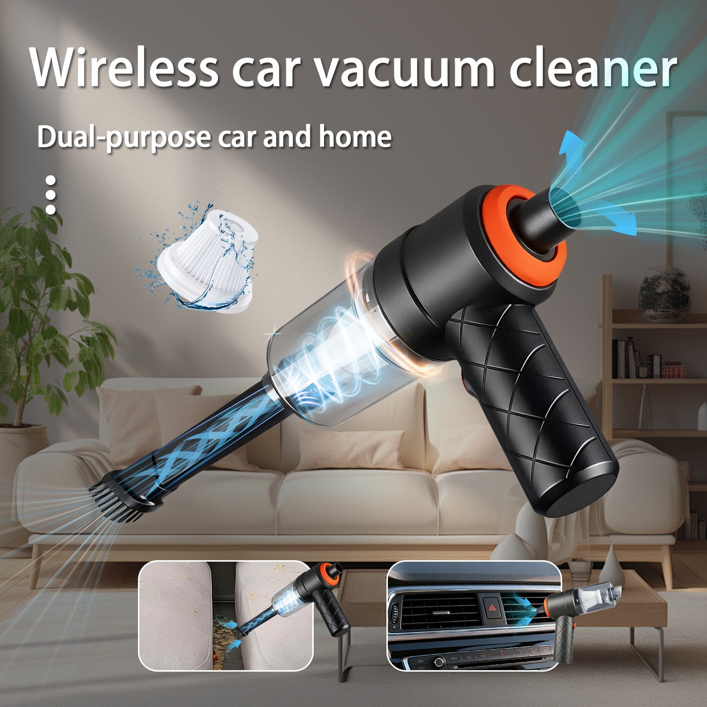 Powerful Lightweight Rechargeable Wireless Handheld Vacuum Cleaner