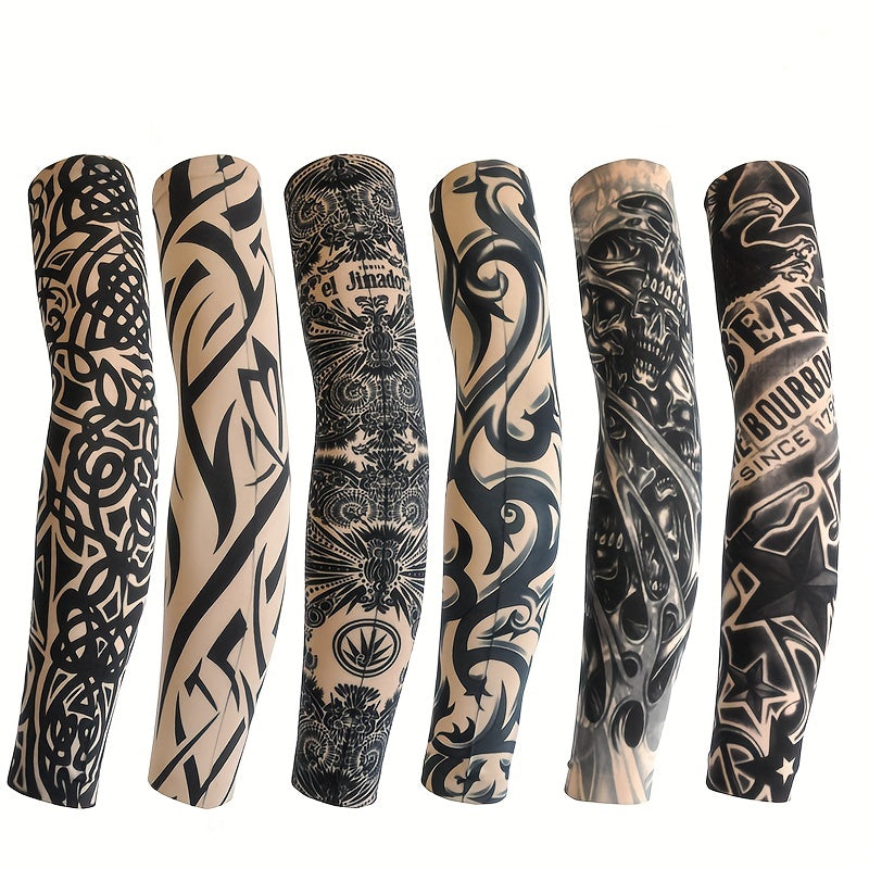 6Piece UV Sun Block Tattoo Arm Sleeve Set