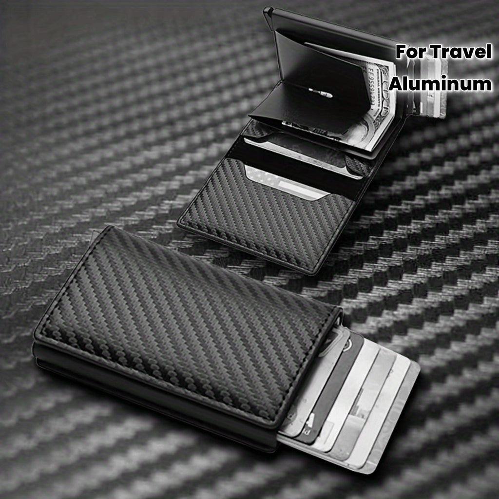 Mens Slim RFID Blocking Aluminum AntiTheft Wallet