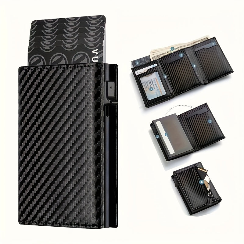 Smart RFID Wallet with Airtag  PopUp Card Holder