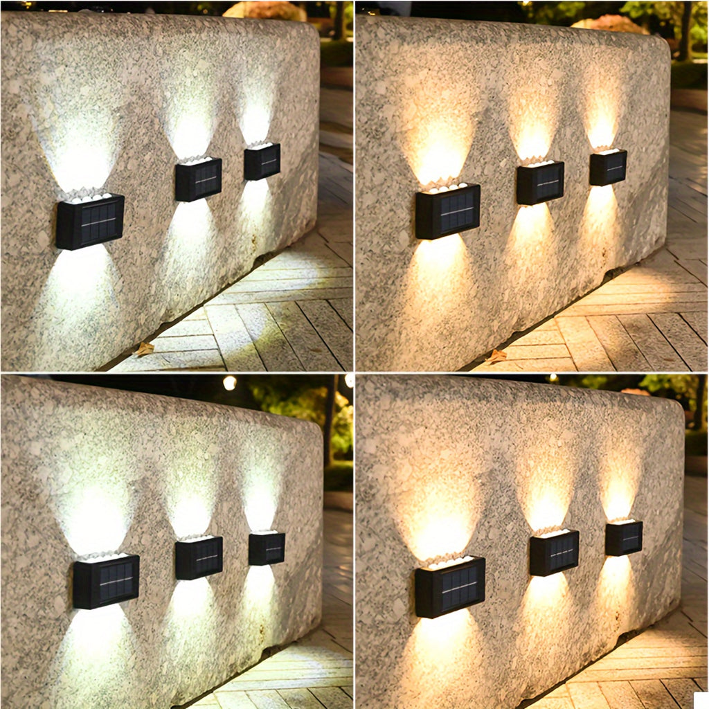 Modern Solar UpDown Light Courtyard Wall Lamp