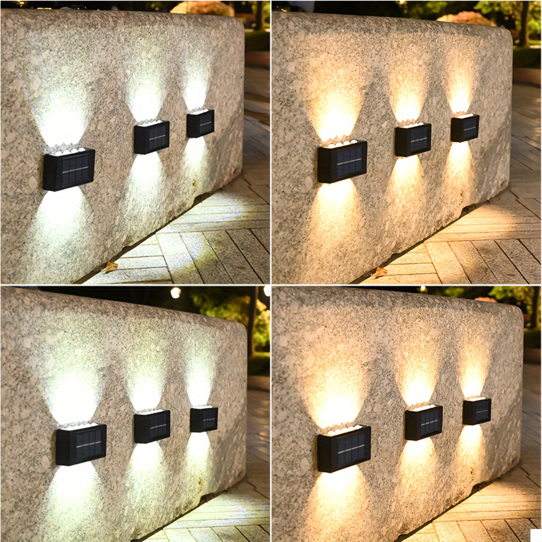 Modern Solar UpDown Light Courtyard Wall Lamp
