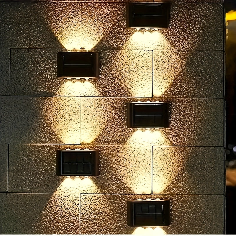 6 LED Solar UpDown Lights Illuminate Your Walls Brilliantly