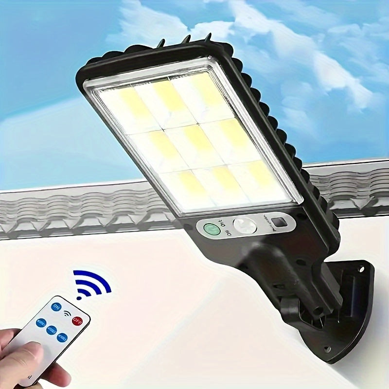 Smart Solar Light Motion Sensor 3 Modes Remote Control