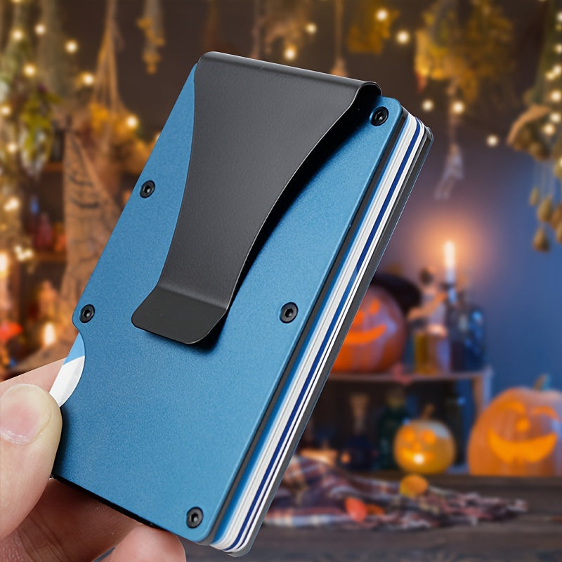 Blue Halloween ClipOn Card Holder Party Favors  Gifts