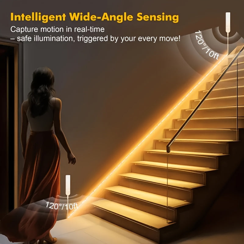 Smart Motion Sensor USBBattery LED Strip  Warm White