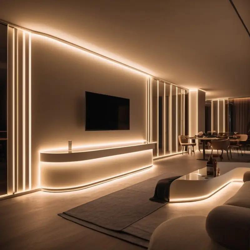 USB LED Strip Lights Warm Glow Easy DIY Atmosphere Decor