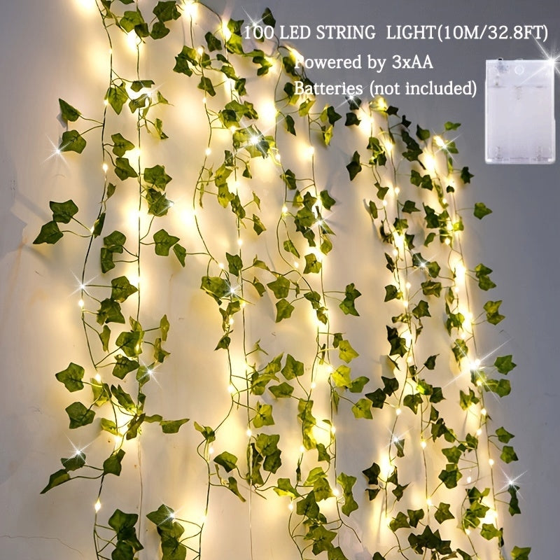 Kinpho Green Leaf  Maple LED Lights  Enchanting Warm Glow