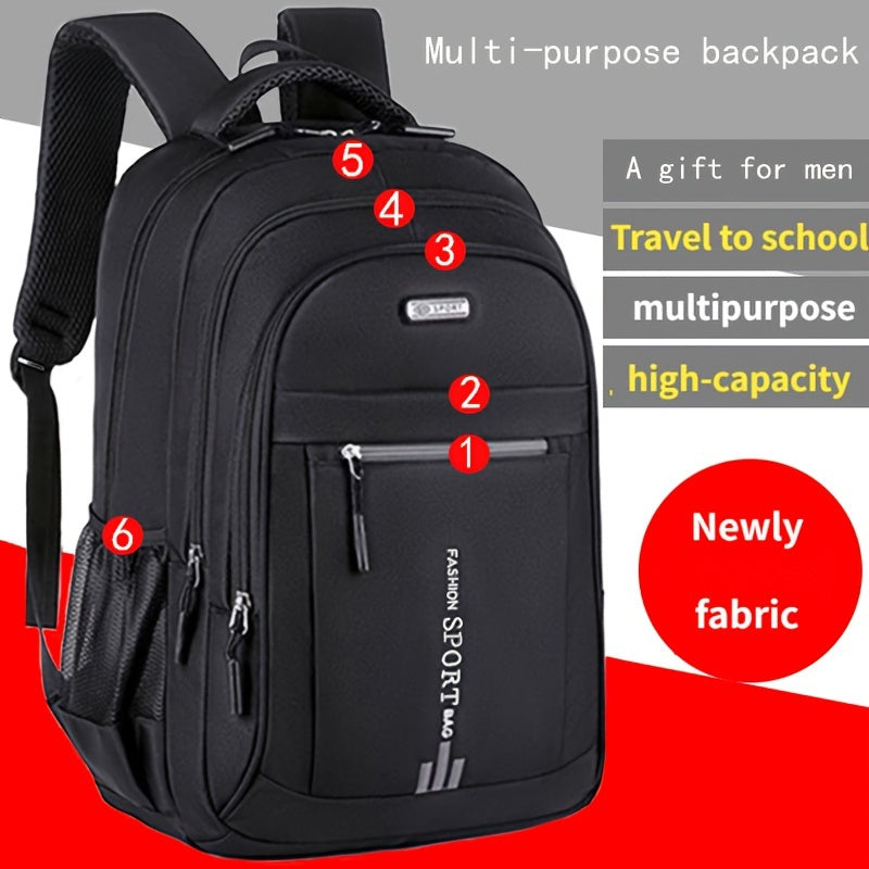 Large Capacity Mens Durable Nylon Travel  Business Backpack