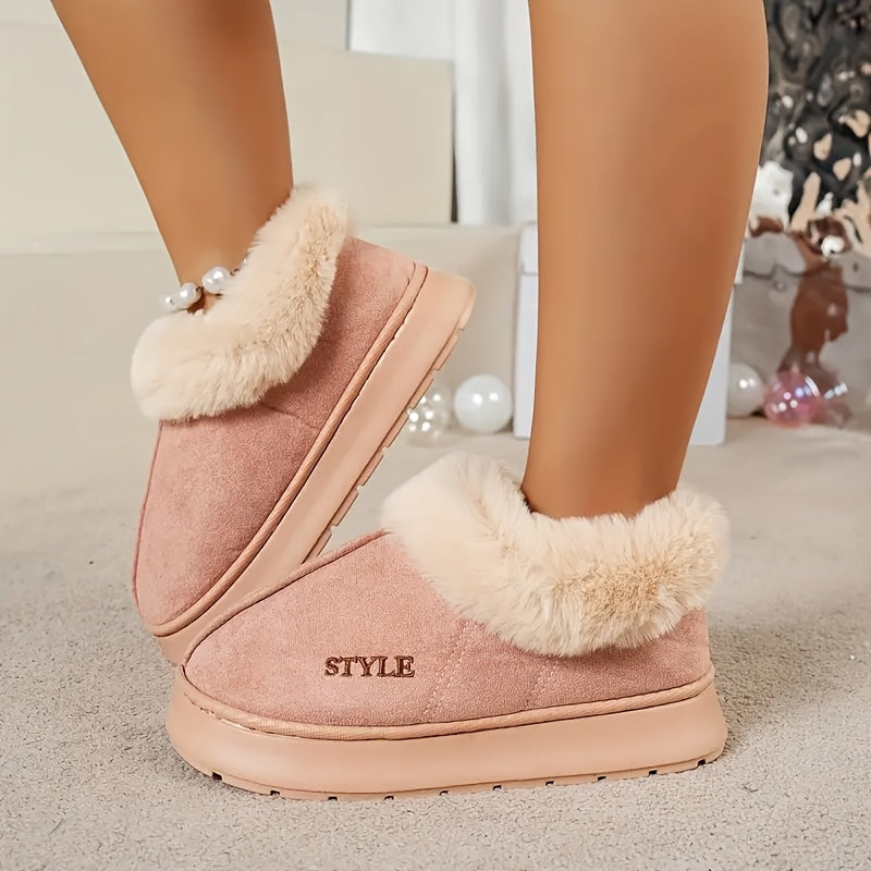 Cozy Warm Plush Snow Boots  Perfect Winter Gift