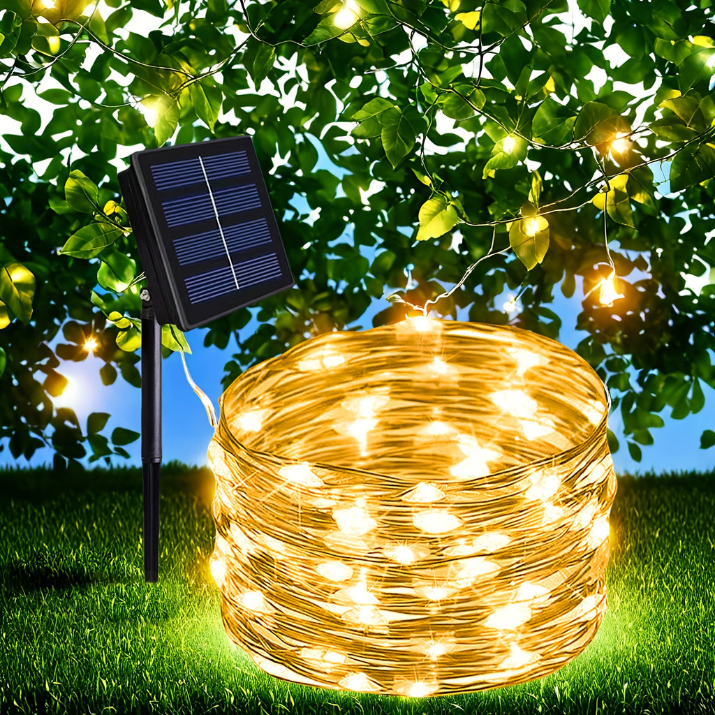 Solar LED String Lights 8 Modes All Colors Weatherproof