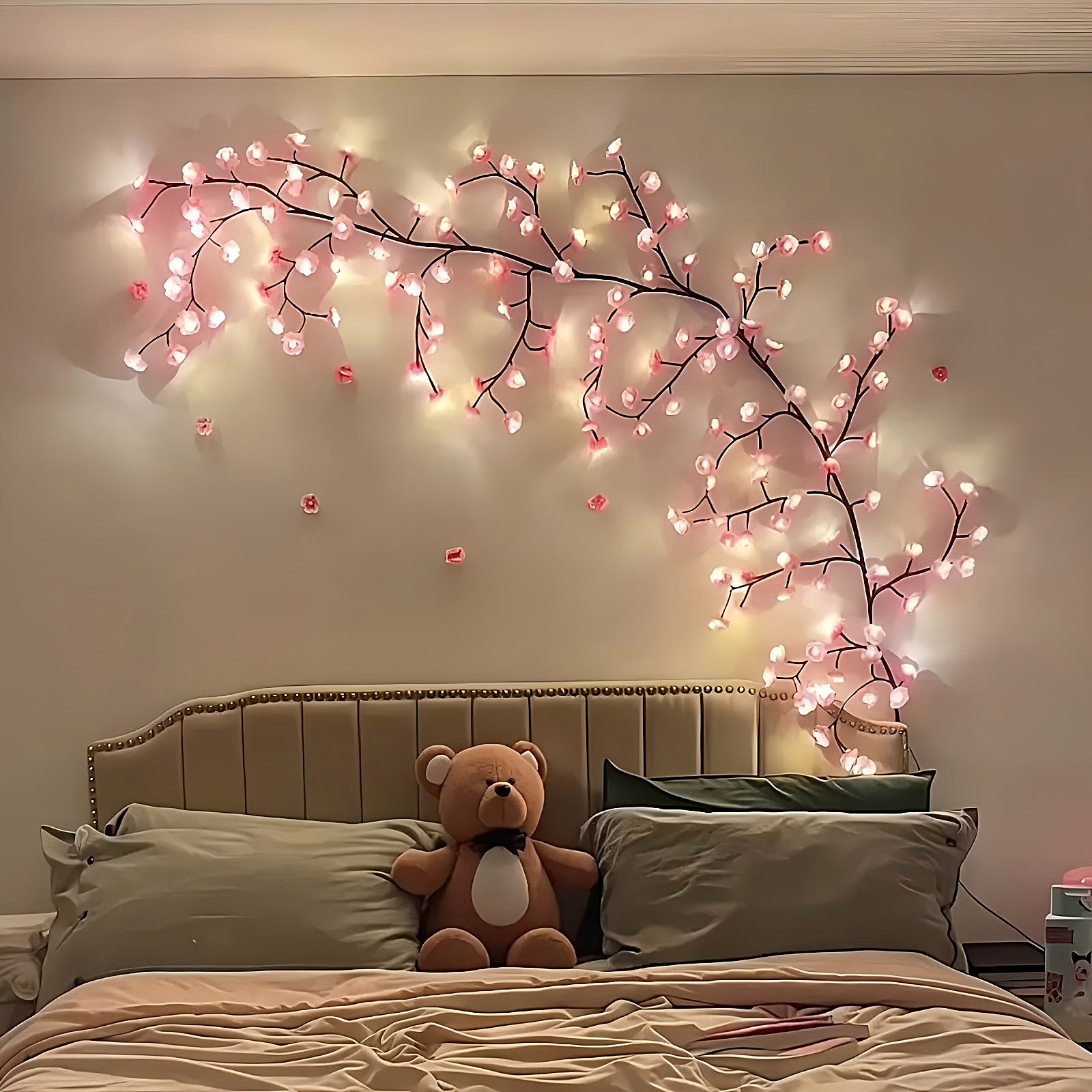Bendable Cherry Blossom LED Lights 8 Modes USB Powered